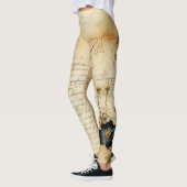 ヴィンテージ羊皮紙ラブレター(5) レギンス (左)