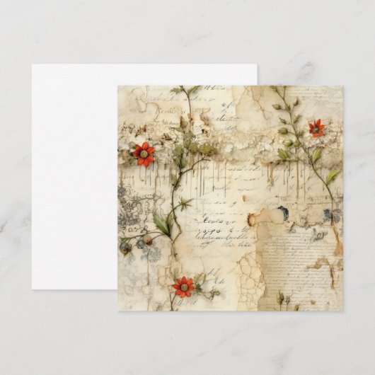 ヴィンテージ羊皮紙ラブレター(6) (正面/裏面)