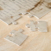 ヴィンテージ羊皮紙ラブレター(6) ジグソーパズル (側面)