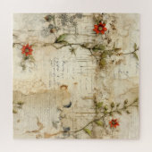 ヴィンテージ羊皮紙ラブレター(6) ジグソーパズル (横)