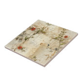 ヴィンテージ羊皮紙ラブレター(6) タイル (側面)