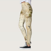 ヴィンテージ羊皮紙ラブレター(6) レギンス (左)