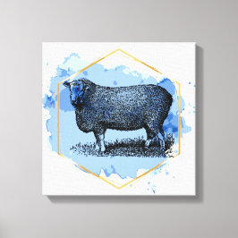 ヴィンテージ羊 キャンバスプリント