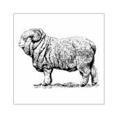 ヴィンテージ羊 ラバースタンプ (インプリント)