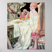 ヴィンテージ美しいとビーストイラストレーション ポスター (正面)