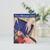 ヴィンテージ美しいとファッションアクセサリ ポストカード (スタンド正面)