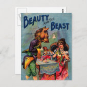 ヴィンテージ美しいと獣 ポストカード (正面/裏面)