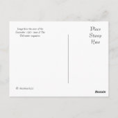 ヴィンテージ美しいのグリーンドレスポストカード ポストカード (裏面)