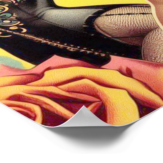 ヴィンテージ美しいのピンアップ ポスター (角)