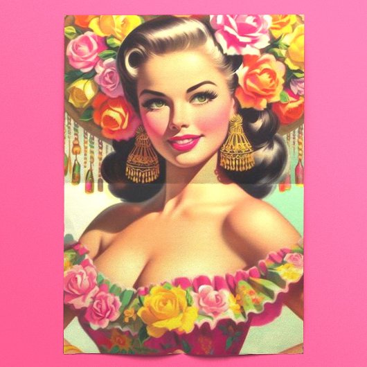 ヴィンテージ美しいのピン絵画アップ 薄葉紙