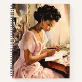 ヴィンテージ美しいエンチャント1940年代メイクガーリーアップ ノートブック (正面)