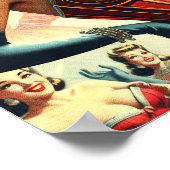 ヴィンテージ美しいコルセットガール ポスター (角)