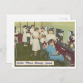 ヴィンテージ美しいサロン1940s ポストカード (正面/裏面)