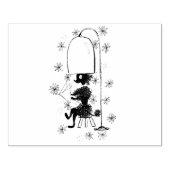 ヴィンテージ美しいショップポドール ラバースタンプ (インプリント)