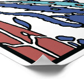 ヴィンテージ美しいトルコのチューリップのポスター ポスター (角)