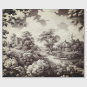 ヴィンテージ美しいトワール ラッピングペーパー (フラット)