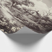 ヴィンテージ美しいトワール ラッピングペーパー (角)