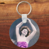 ヴィンテージ美しいハンズオーバー踊り キーホルダー (正面)