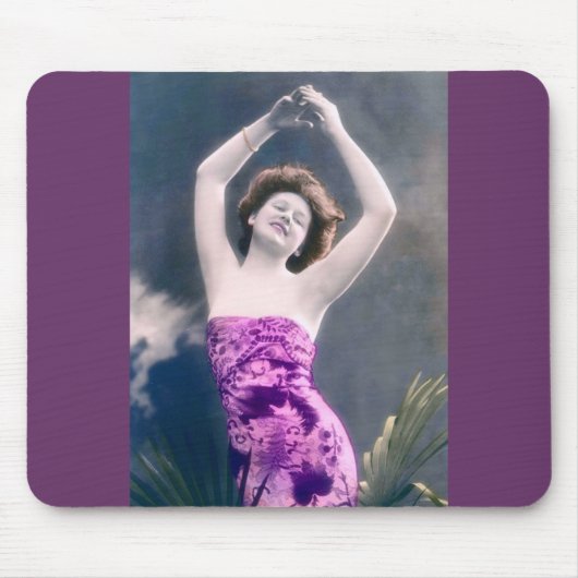 ヴィンテージ美しいハンズオーバー踊り マウスパッド (正面)