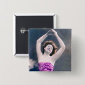 ヴィンテージ美しいハンズオーバー踊り 缶バッジ (正面&裏面)