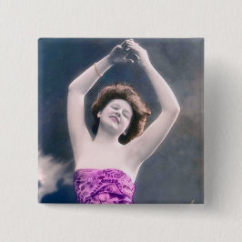 ヴィンテージ美しいハンズオーバー踊り 缶バッジ