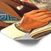 ヴィンテージ美しいファッション ポスター (角)