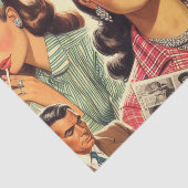 ヴィンテージ美しいファッション 薄葉紙 (詳細)