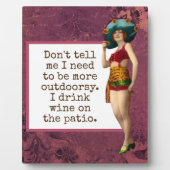 ヴィンテージ美しいワインおもしろい卓上 フォトプラーク (正面)