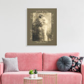 ヴィンテージ美しい切り花 キャンバスプリント (インサイチュ (リビング))