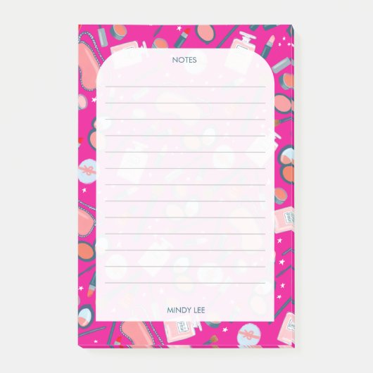 ヴィンテージ美しい化粧品化粧アーティストカスタム ポストイット (正面)