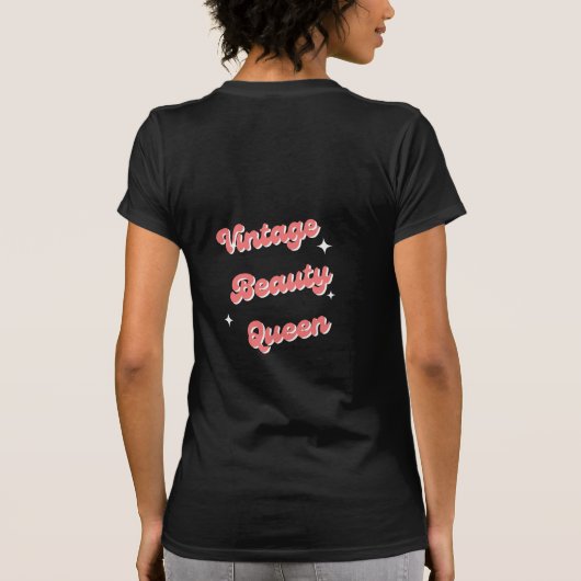 ヴィンテージ美しい女王 Tシャツ (裏面)