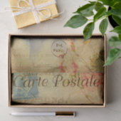 ヴィンテージ美しい小さな女の子エンジェルチャイルドフランスの 薄葉紙 (ギフト)