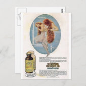 ヴィンテージ美しい広告はがき ポストカード (正面/裏面)