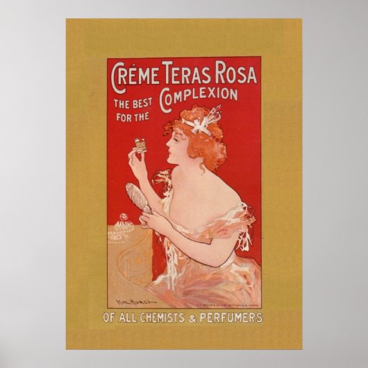 ヴィンテージ美しい広告 ポスター (正面)
