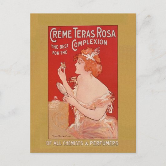 ヴィンテージ美しい広告 ポストカード (正面)