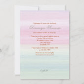 ヴィンテージ美しい招待状 招待状 (裏面)