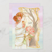 ヴィンテージ美しい招待状 招待状 (正面/裏面)