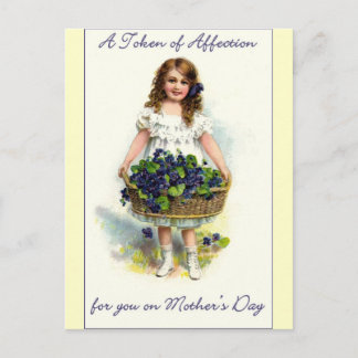 ヴィンテージ美しい母の日 ポストカード