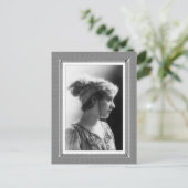 ヴィンテージ美しい疑問に思- s – 白黒 ポストカード (スタンド正面)