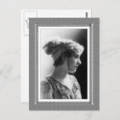 ヴィンテージ美しい疑問に思- s – 白黒 ポストカード (正面/裏面)