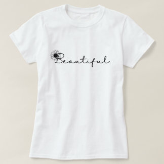 ヴィンテージ美しい黒ひまわり花フローラ Tシャツ