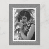 ヴィンテージ美しい – これらの目 – 白黒 ポストカード (正面)