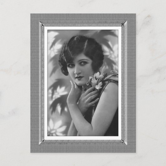 ヴィンテージ美しい – これらの目 – 白黒 ポストカード (正面)