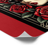 ヴィンテージ美しい:アールデコバラ女王 ポスター (角)