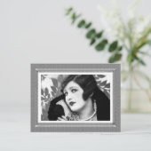 ヴィンテージ美しい – グラマー – 白黒 ポストカード (スタンド正面)