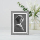 ヴィンテージ美しい – ジプシー – 白黒 ポストカード (スタンド正面)