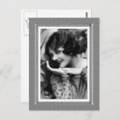 ヴィンテージ美しい – スターレット – 白黒 ポストカード (正面/裏面)