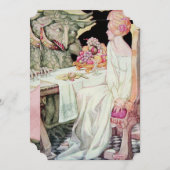 ヴィンテージ美しい&ビースト結婚式招待状 招待状 (正面/裏面)