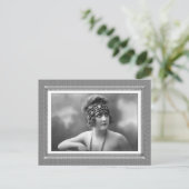 ヴィンテージ美しい – 予想 – 白黒 ポストカード (スタンド正面)