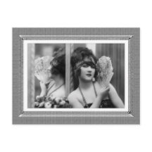 ヴィンテージ美しい – 反射 – 白黒